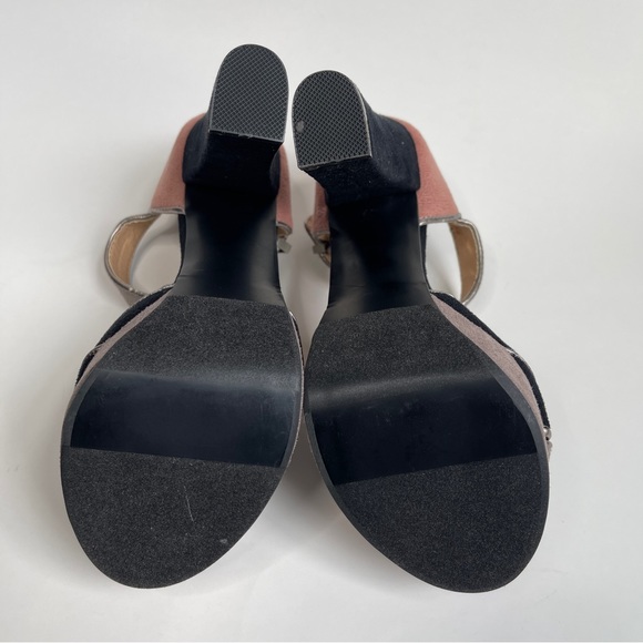 LAUREN CONRAD Dezi Black & Gray Peep Toe Heels - Picture 5 of 14